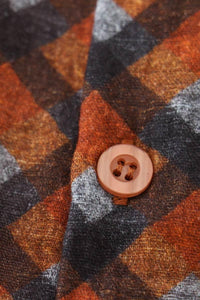 Premium Brown Plaid Button Down Muslin Shirt - Essential Southern Charm