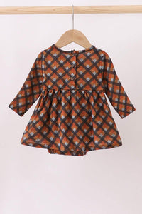 Premium Brown Plaid Muslin Bubble - Essential Southern Charm