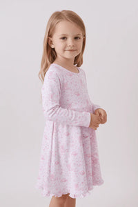 Premium Pink Boots Bamboo Dress - Essential Southern Charm