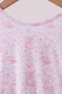 Premium Pink Boots Bamboo Dress - Essential Southern Charm