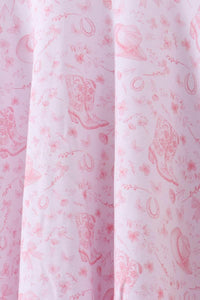 Premium Pink Boots Bamboo Dress - Essential Southern Charm