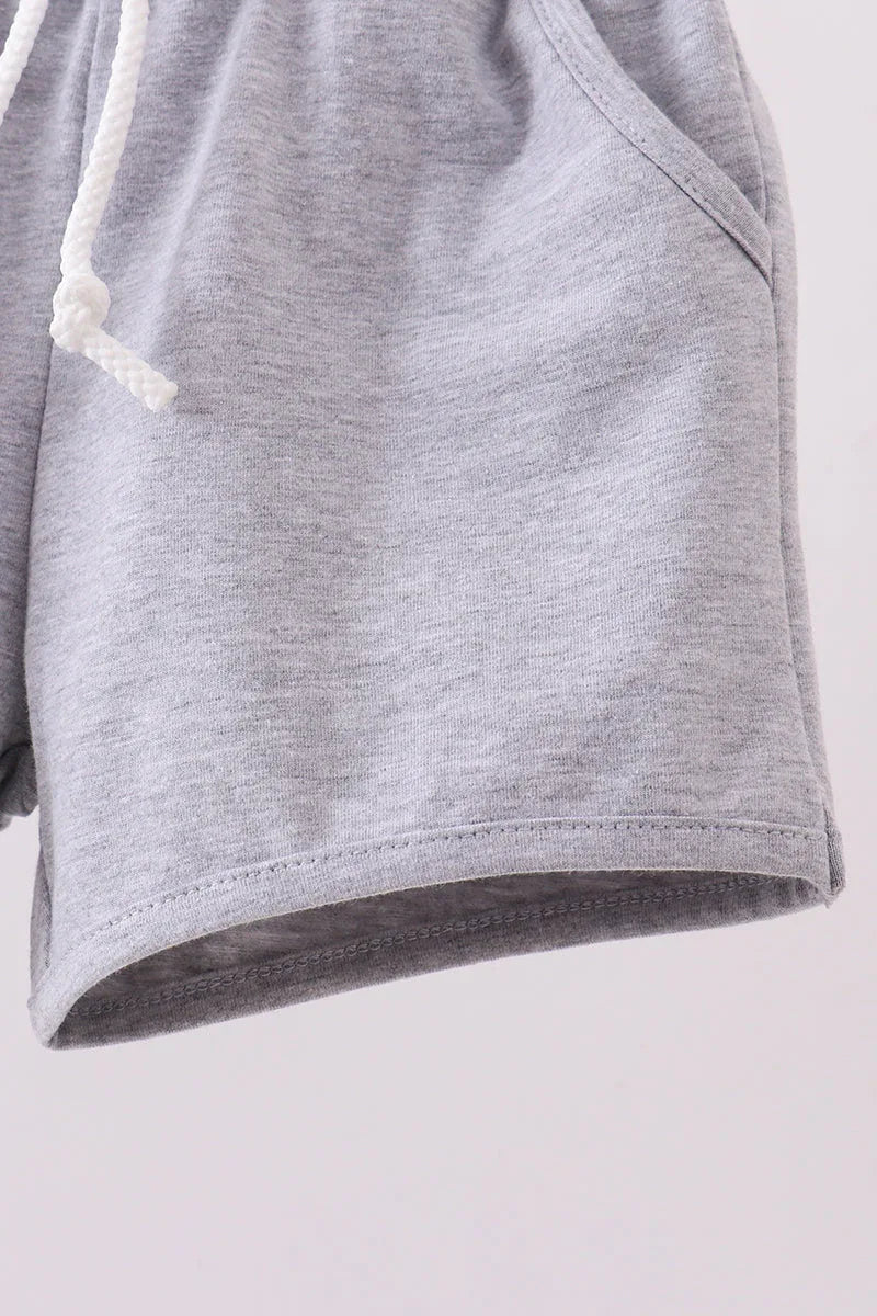 Premium Grey drawstring shorts - Essential Southern Charm