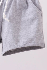 Premium Grey drawstring shorts - Essential Southern Charm