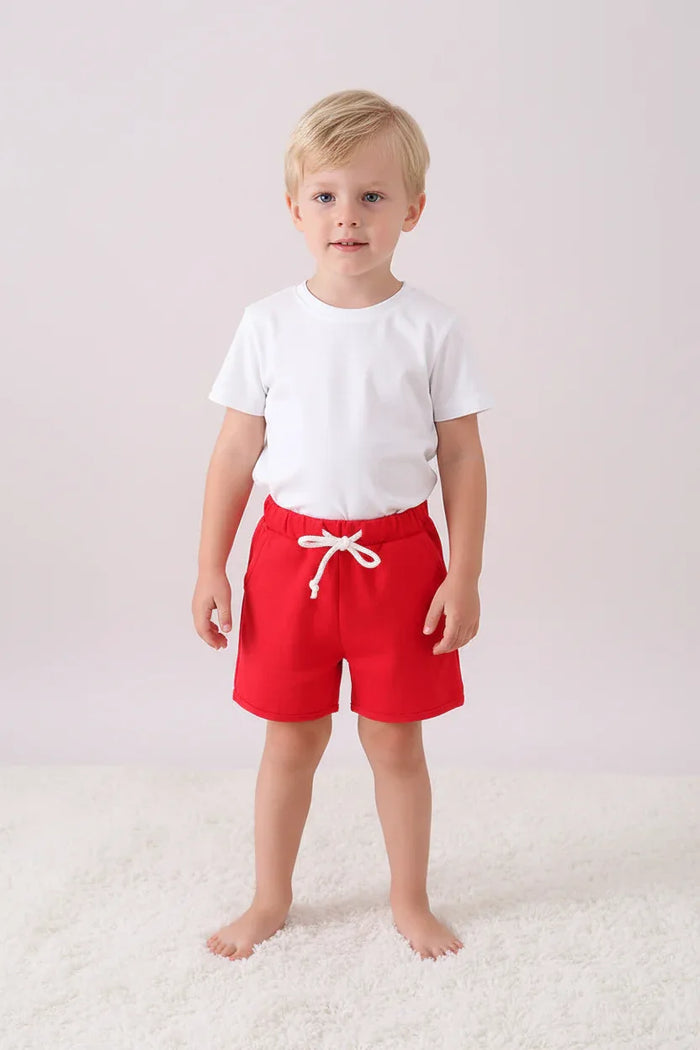 Premium Red drawstring shorts - Essential Southern Charm