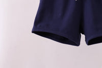 Premium Navy drawstring shorts - Essential Southern Charm