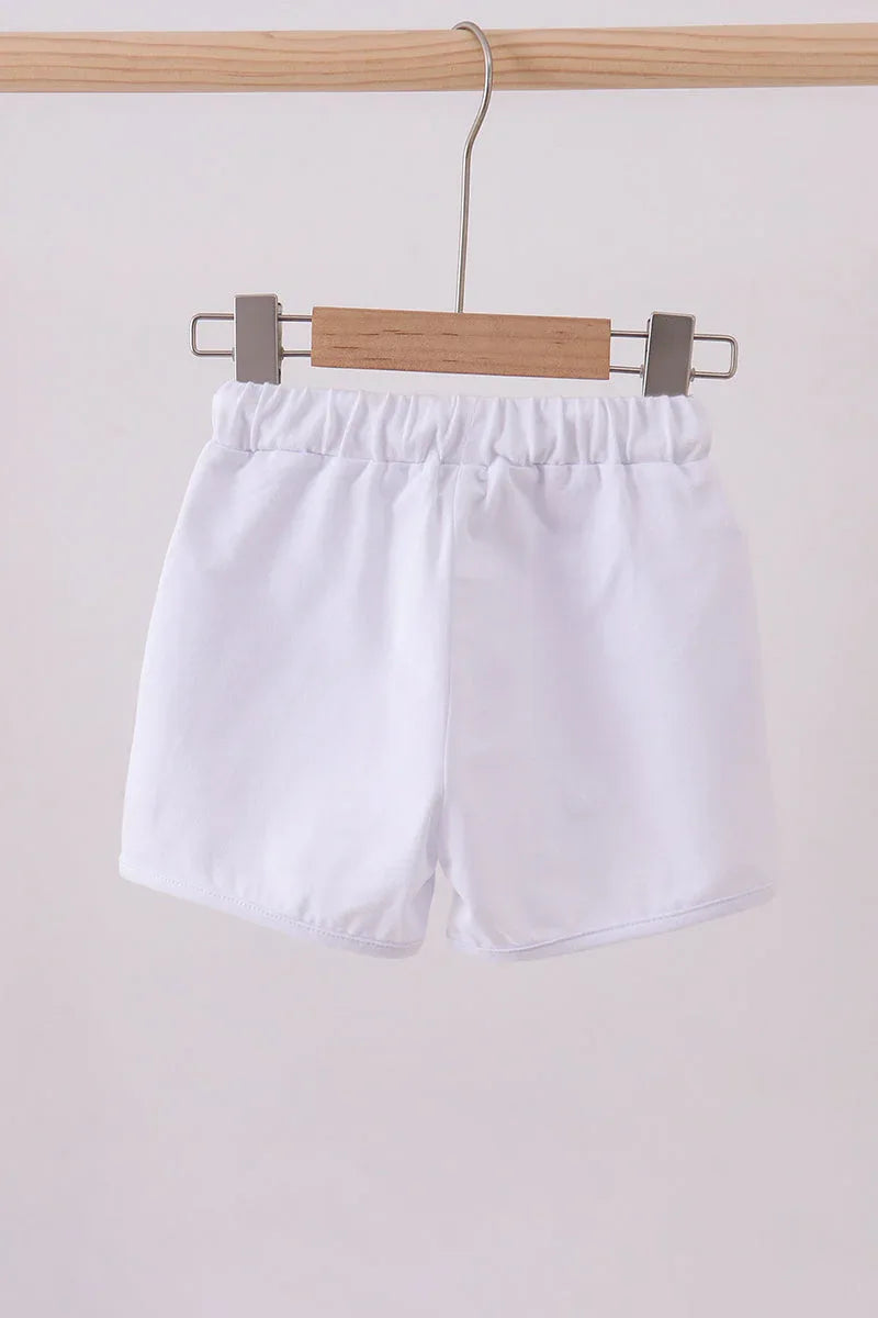 Premium White drawstring shorts - Essential Southern Charm