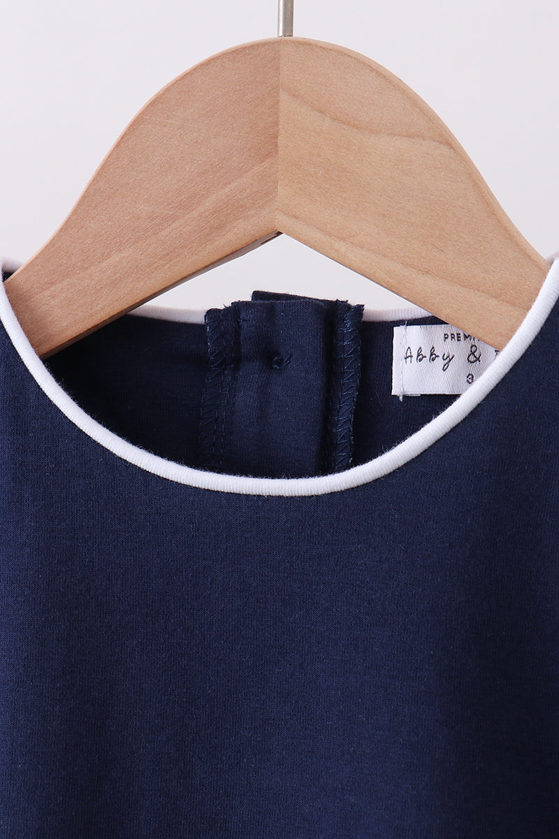 Flutter sleeve scalloped top
