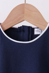 Flutter sleeve scalloped top