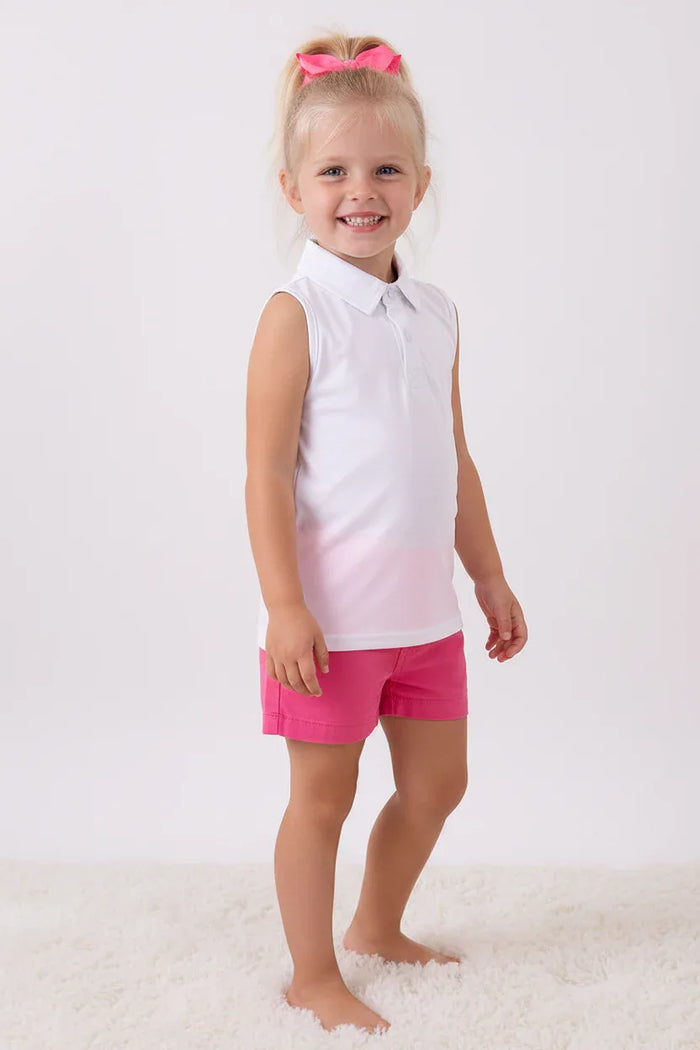 White everyday Collared Tank - Essential Southern Charm