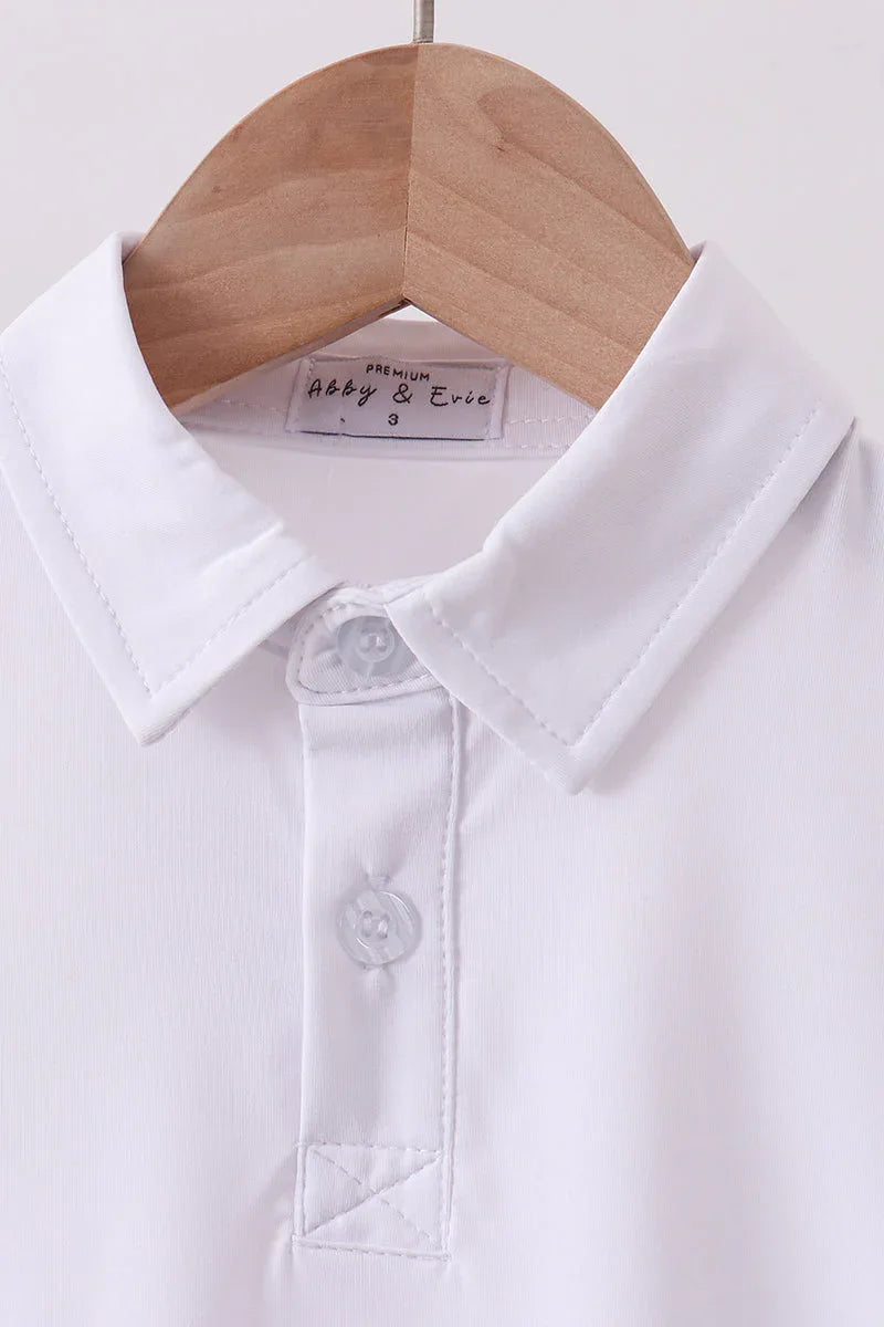 White everyday Collared Tank - Essential Southern Charm