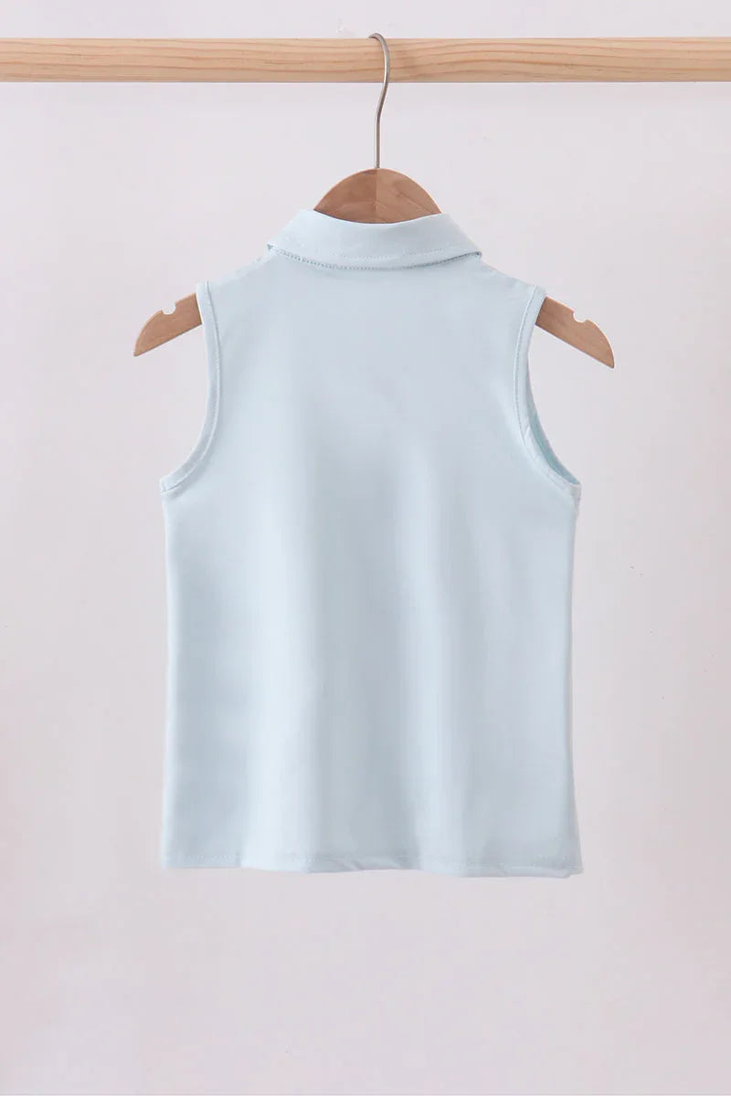 Sky everyday Knit Collared Tank - Essential Southern Charm