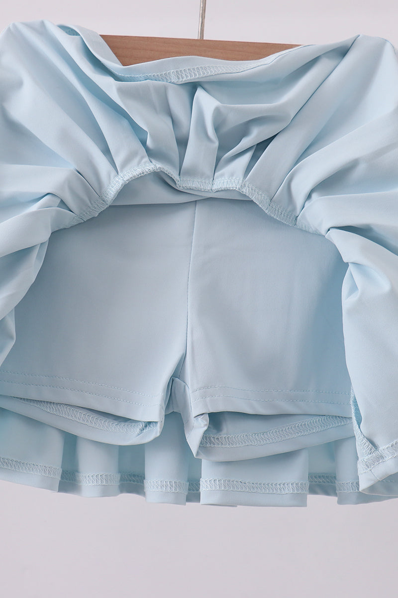 Pleated skort - Sky Blue