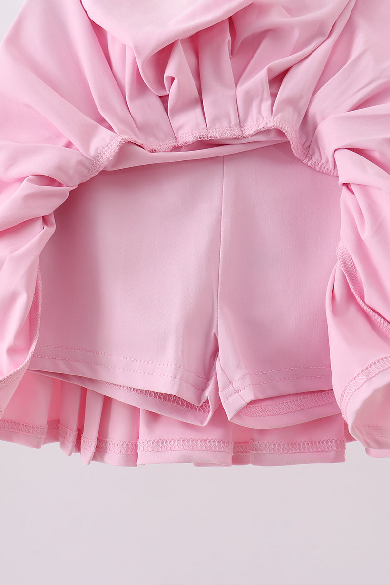 Pleated skort - Pink