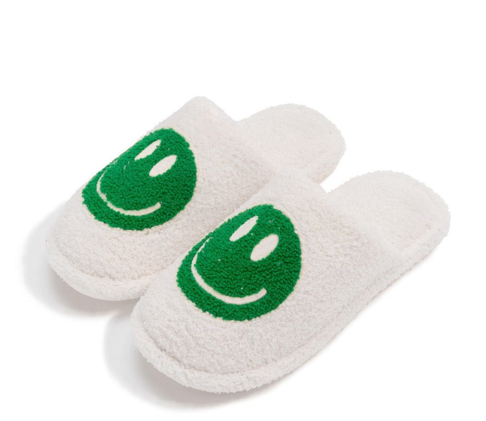 Comfy Luxe Happy Face Slippers (2 colors)
