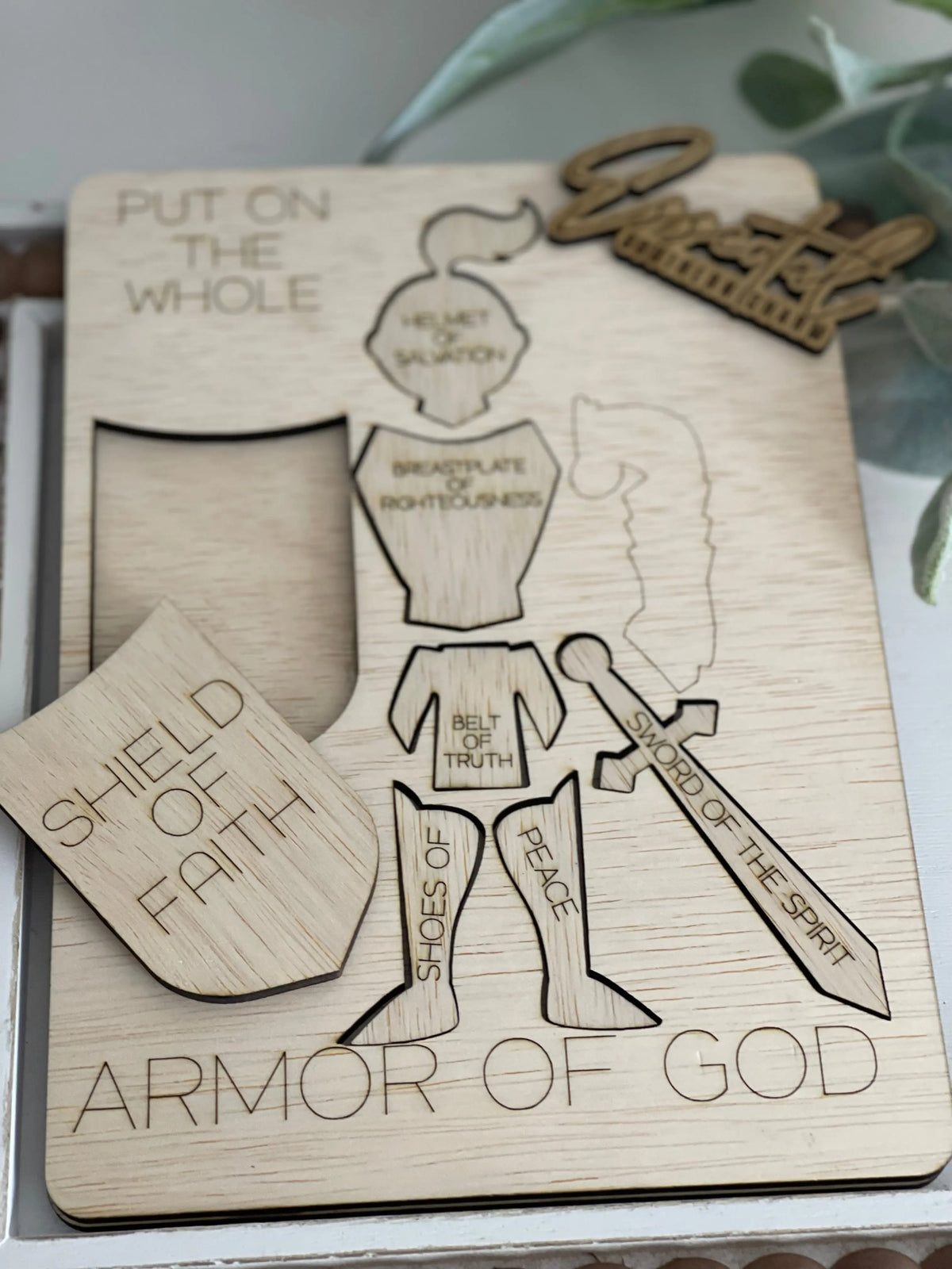 Paintable Puzzle - Armor of God - Essential Southern Charm