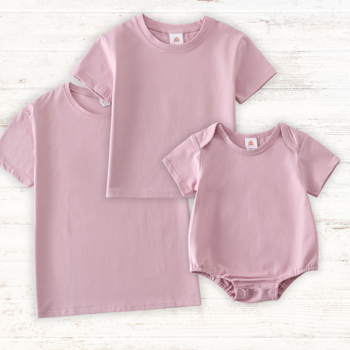 Purple Blank Basic T-Shirt Adult Kids And Baby Bubble - Essential Southern Charm