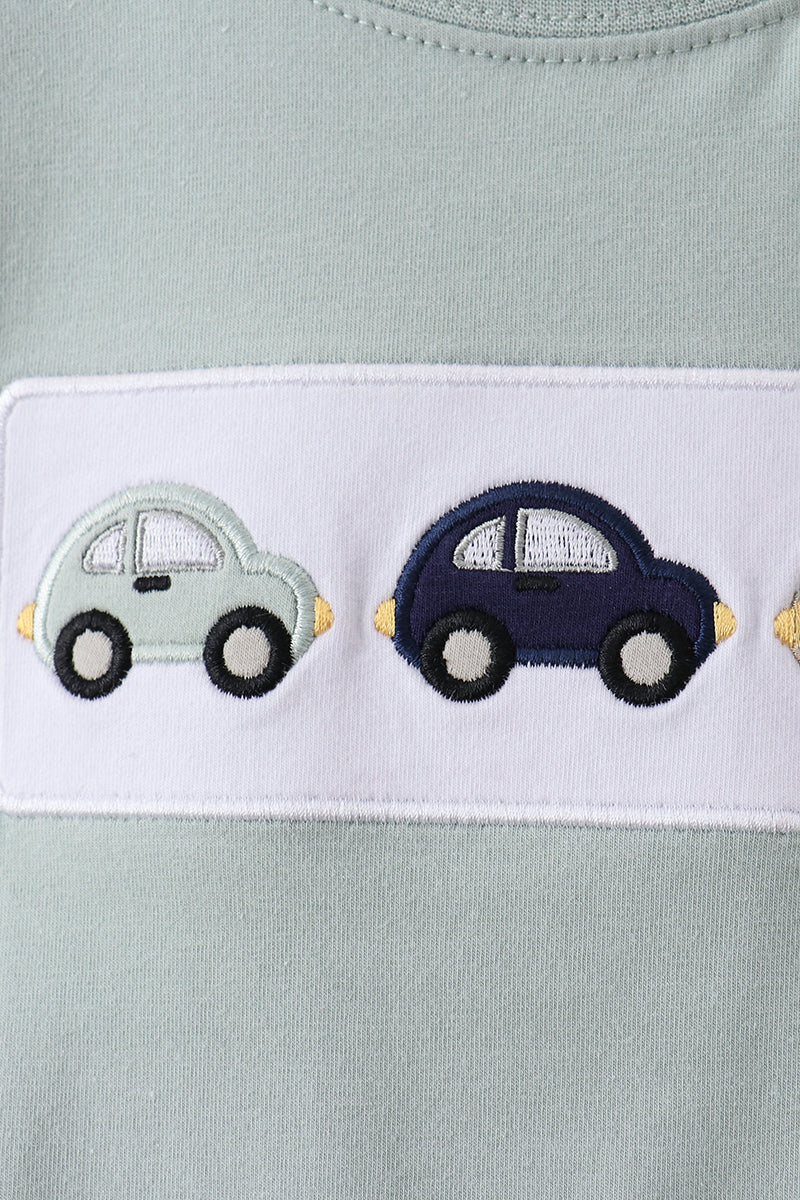 Vehicle embroidery top