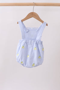 Lemon embroidery ruffle bubble