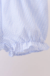 Lemon embroidery scalloped bloomer set