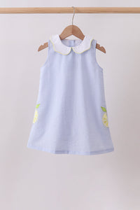 Lemon applique dress