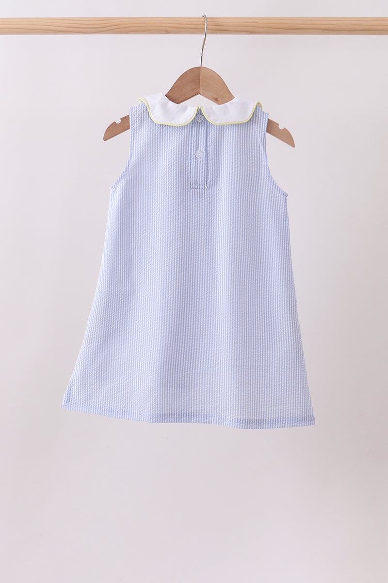 Lemon applique dress