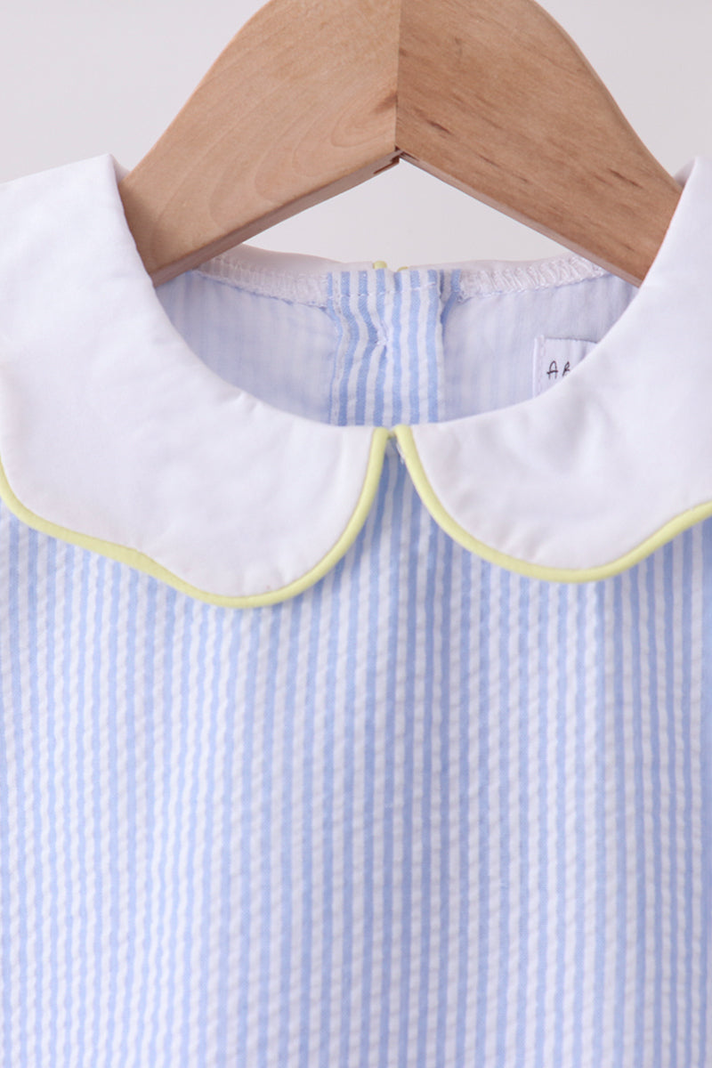 Lemon applique dress
