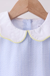 Lemon applique dress