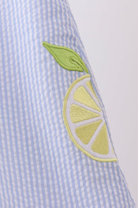 Lemon applique dress