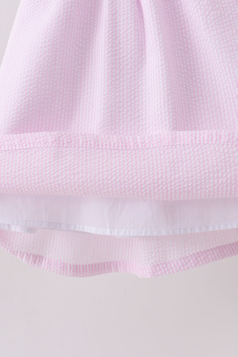 Lemon ruffle gingham dress