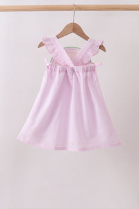 Lemon ruffle gingham dress