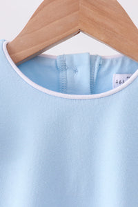 Flutter sleeve scalloped top - Mint