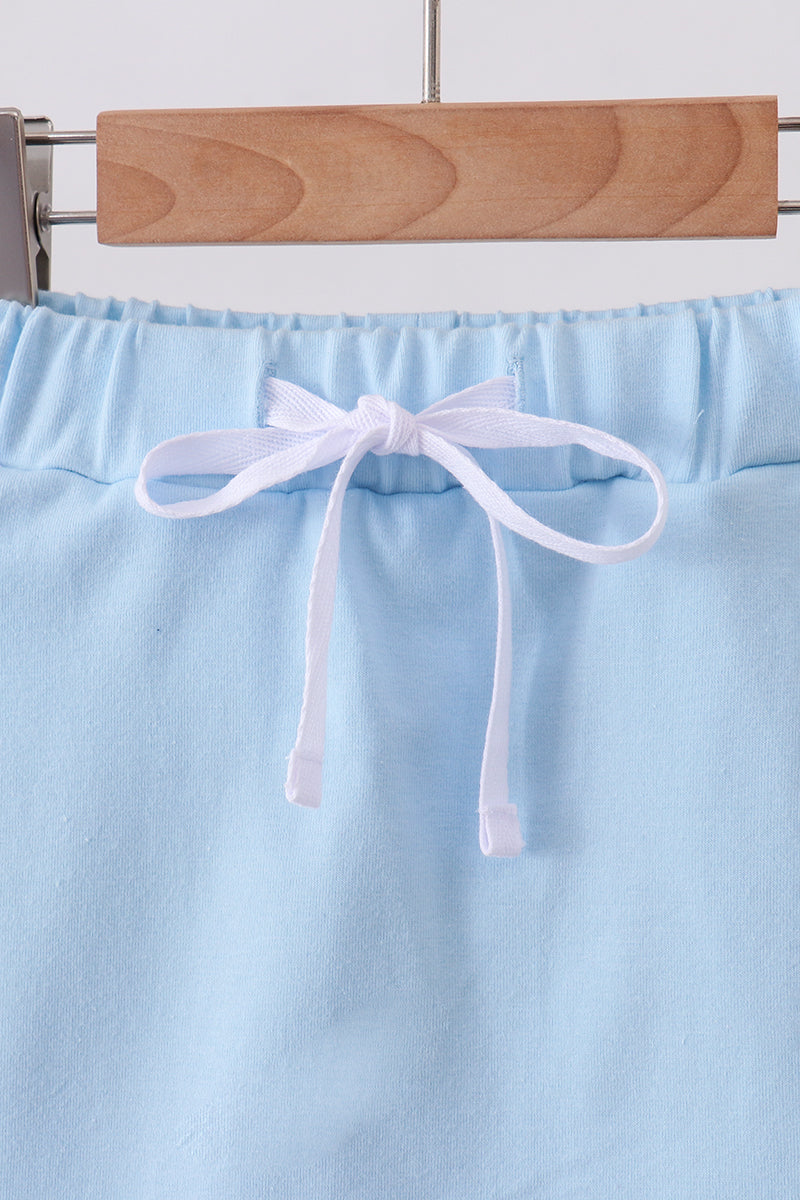 Scallop hem bow skort - Mint