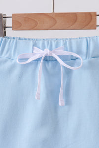 Scallop hem bow skort - Mint