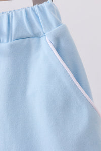 Scallop hem bow skort - Mint
