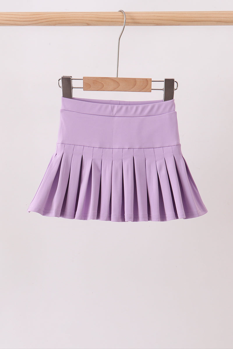 Pleated skort - Purple