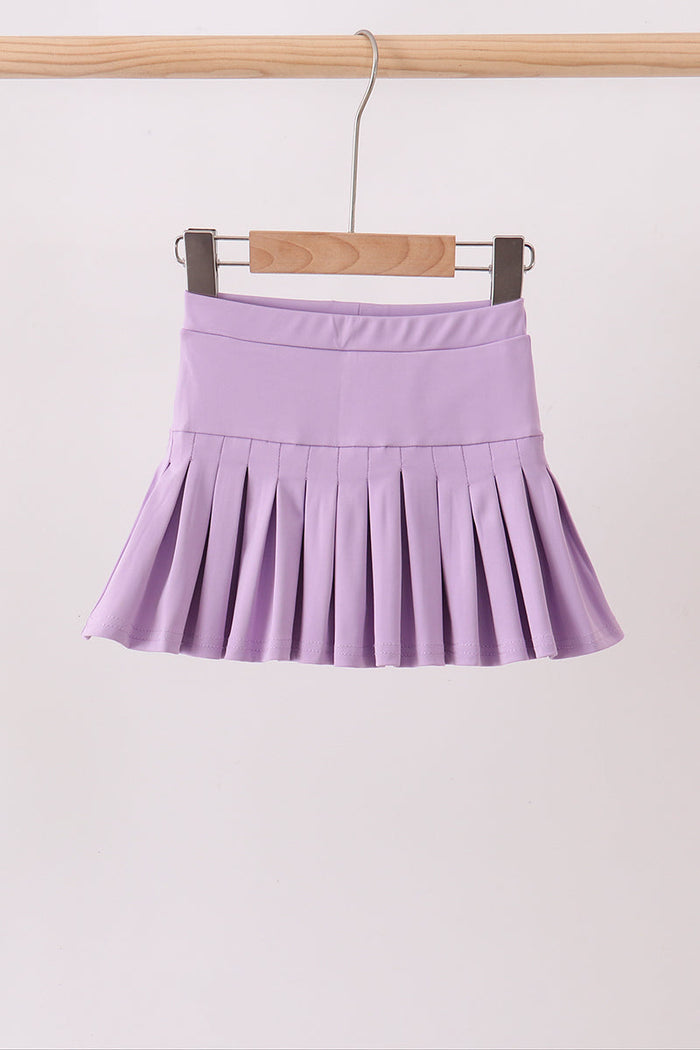 Pleated skort - Purple