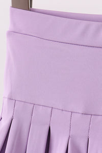 Pleated skort - Purple