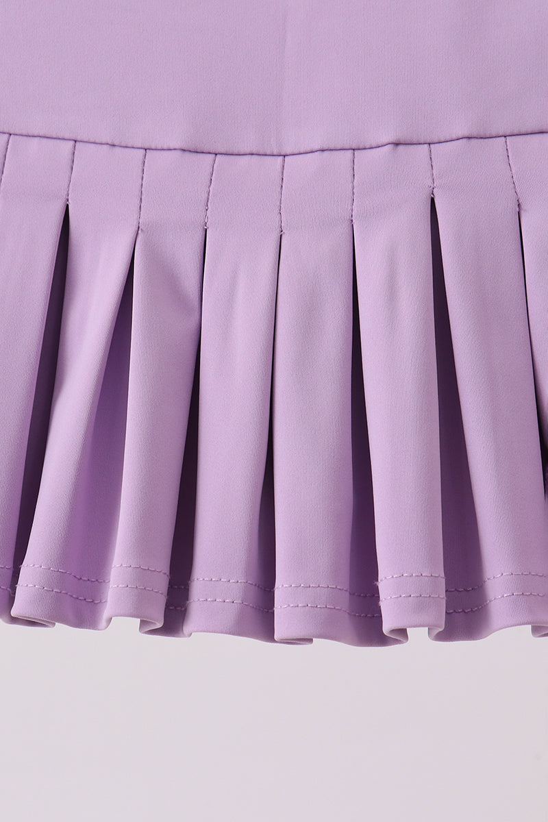 Pleated skort - Purple