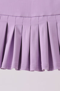 Pleated skort - Purple