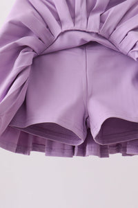 Pleated skort - Purple