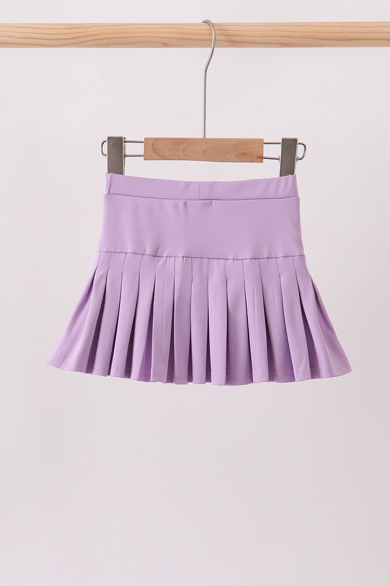 Pleated skort - Purple
