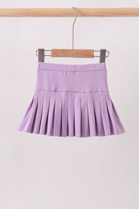 Pleated skort - Purple