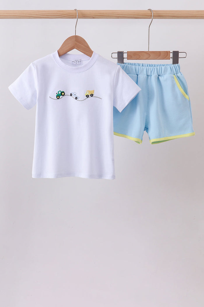 Vehicle Embroidered Set