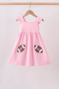Football applique everyone has fun dress
