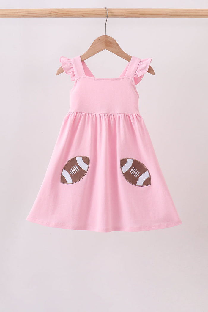 Football applique everyone has fun dress