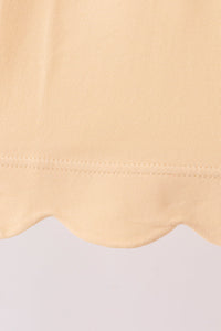 Scalloped Bow Dress - Buttercup