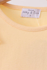 Scalloped Bow Dress - Buttercup