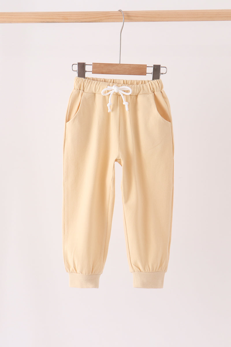 Drawstring Jogger - Apricot