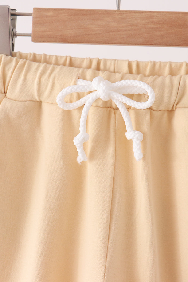 Drawstring Jogger - Apricot