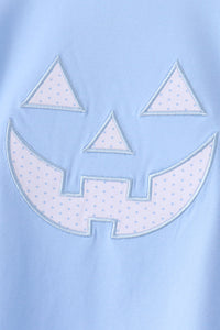 Jack-O-Lantern applique pants set